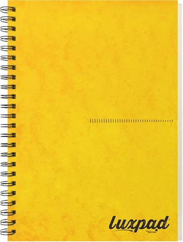 Vista 5 de Silvine Luxpad - Cuaderno de papel (A4, 120 páginas), color amarillo