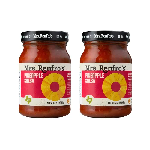 Vista 5 de Mrs. Renfro's Salsa de piña - Sin gluten (frascos de 16 onzas, paquete de 4)