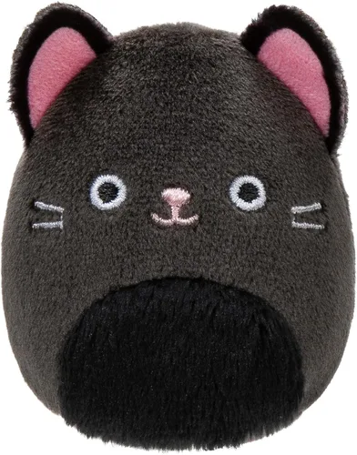 Vista 4 de Squishville de Original Squishmallows Escuadrón Negro y Blanco de Peluche - Seis Peluches Squishmallows de 5 cm Incluyendo Tajo, Kayce, Bambalina