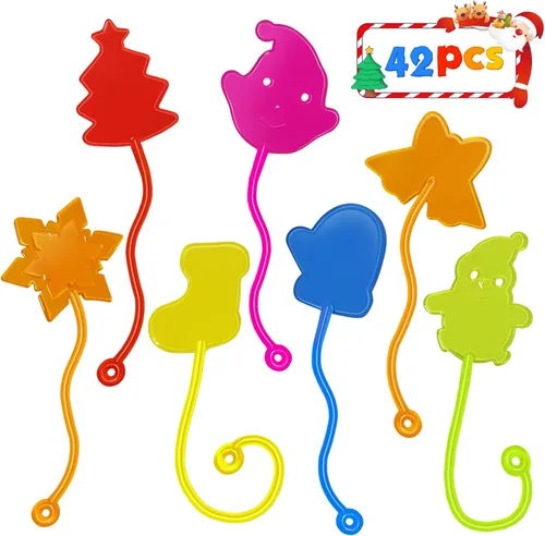 Vista 11 de Sticky Hands a Granel 36 Piezas Favores de Fiesta de Tractores y Autos para Niños Juguetes de Mano Pegajosa Elástica con Forma de Tractores Rellenos
