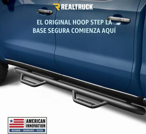 Vista 3 de RealTruck - Escalones Nerf para 4Runner Rueda a rueda, acero resistente, negro texturizado T1360R Compatible con Toyota 4 Runner 2010 - 2024