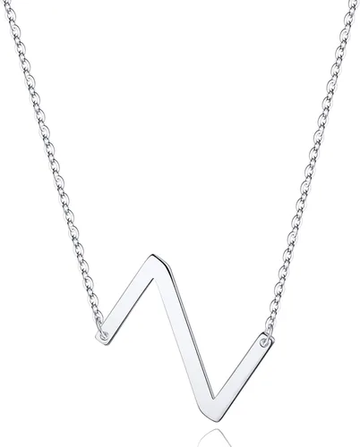 Vista 18 de S925 Sterling Silver Sideways Initial Necklaces for Women, Dainty Hypoallergenic Sterling Silver Letter A-Z Pendant Necklace Silver Sideways Initial