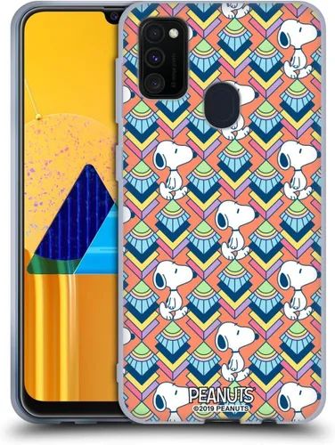 Vista 98 de Head Case Designs Snoopy Deco Dreams - Funda de gel con licencia oficial de Peanuts Blue Pattern [protección de grado militar] compatible con Google