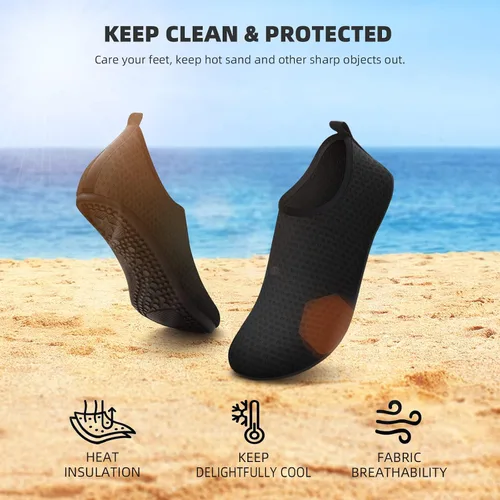 Vista 2 de ATHMILE Zapatos de agua para mujeres y hombres calcetines acuáticos de secado rápido para playa piscina río yoga lago surf deportes acuáticos