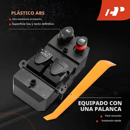 Vista 5 de A-Premium Master - Interruptor eléctrico de ventana compatible con Honda Civic 2006-2011 Coupe, 16 pines, lado delantero izquierdo del conductor
