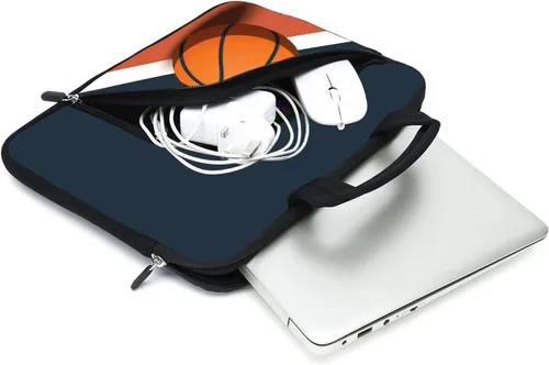 Vista 4 de Funda para portátil de 11.6" 12.2 pulgadas para Chromebook, Ultrabook, portátil, tableta de neopreno con asa para hombres y mujeres, dos bolsillos