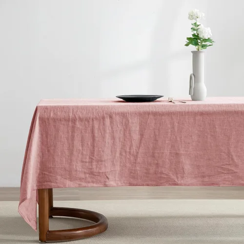 Vista 19 de EVERLY 100% Pure Linen Rectangle Tablecloths 60x84Inches for Dining,Buffet Parties,Picnic,Events,Weddings and Restaurants,Decorative Black