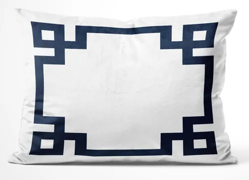 Vista 60 de Funda de almohada rectangular con cremallera en un lado impreso de 12 x 16 pulgadas, color blanco y rosa intenso Rosa fucsia