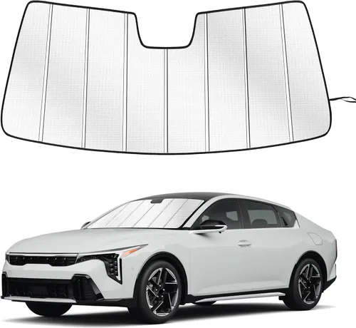 Vista 45 de Parasol para parabrisas para Honda CR-V 2017-2022, diseño plegable de acordeón de ajuste personalizado, accesorios de automóvil, protector de visera
