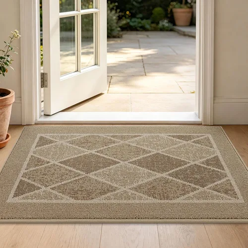 Vista 60 de BEQHAUSE - Tapete para puerta de 20 x 32 pulgadas, antideslizante, color beige