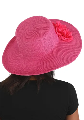 Vista 4 de Sombrero Rosa de Disfraz para Mujer Kentucky Derby Multicolor