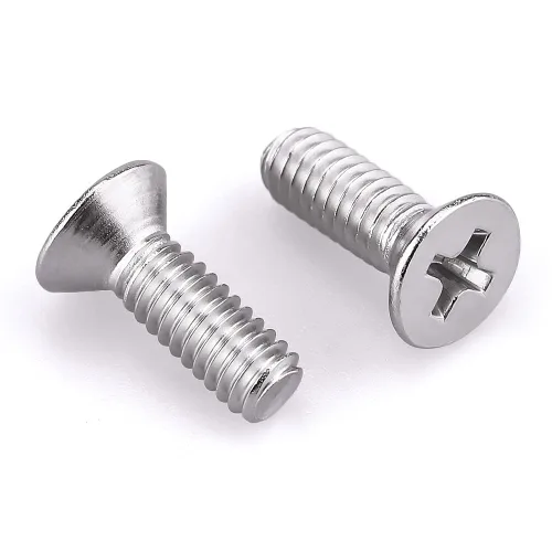 Vista 12 de Tornillos de máquina de cabeza avellanada plana 1/4-20 x 1, Phillips Drive, acero inoxidable 304 18-8, rosca completa, rosca gruesa UNC, 25 PCS