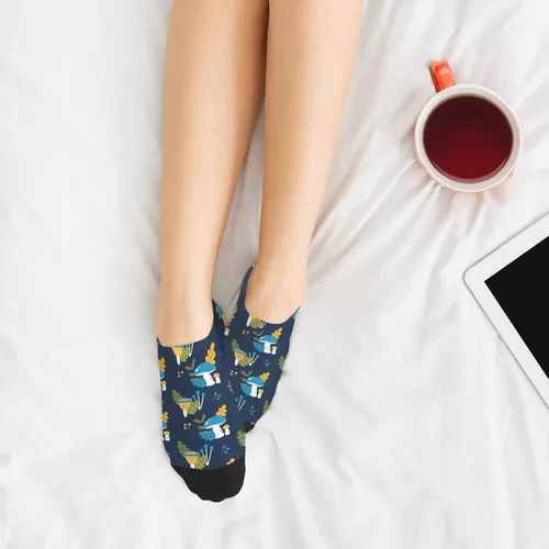 Vista 5 de Low Cut Socks Women No Show Socks for Womens Low Ankle Sock Trendy Cute Mushrooms Funny Mushrooms Magic Mushrooms Plant Forest Ankle Socks for Women