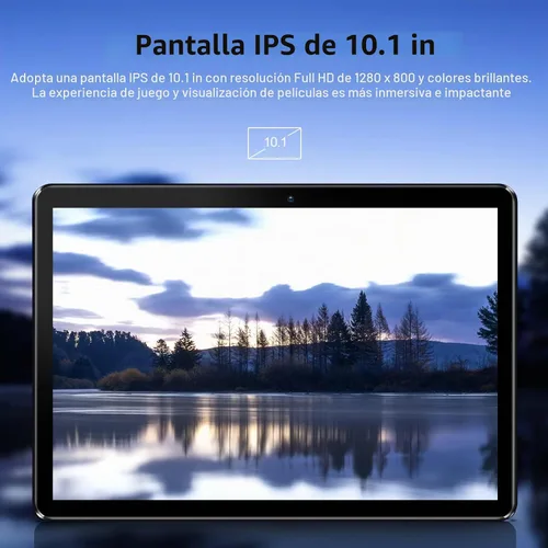 Vista 7 de PRITOM Tableta de teléfono Android 13 de 10 pulgadas con ranura SIM, 64 GB Quad Core, pantalla táctil IPS, cámara trasera de 8 MP WiFi GPS Bluetooth