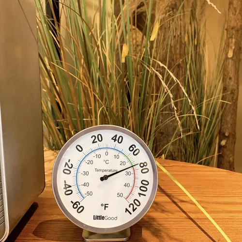 Vista 3 de Termómetro analógico de 5 pulgadas para interiores y exteriores, termómetro analógico para actualización de temperatura, termómetros de pared