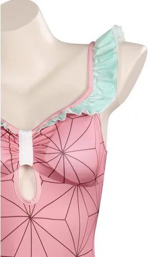 Vista 7 de IOONCHI Agatsuma Zenitsu Kamado Nezuko - Traje de baño para cosplay