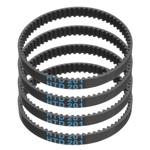 Vista 15 de uxcell 4 piezas HTD-3M Correa de Distribución de Goma 48 Dientes, Longitud de Paso 144mm x Ancho 6mm x Altura 2.4mm, Correa de Polea de Distribución