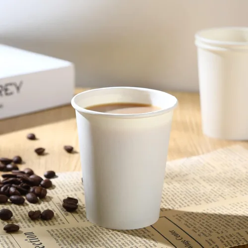 Vista 4 de 100 tazas de café caliente desechables Park - Vasos de papel a granel de 8 onzas, tazas desechables