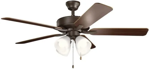 Vista 7 de 330016MWH Basics Pro Premier - Ventilador de techo de 52 pulgadas con luces LED, color blanco mate