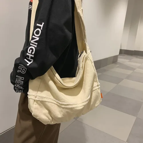 Vista 2 de Large Crossbody Purse Canvas Tote Bag Women Hobo Bag Stylish Handbag Fashion shoulder Bag