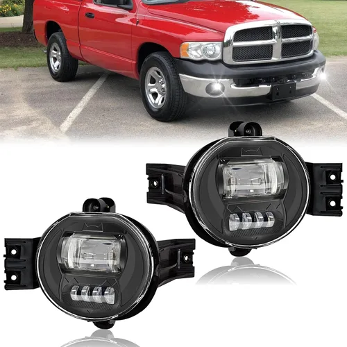 Vista 77 de Shocklight Luces antiniebla LED de repuesto para Dodge Ram 1500 2009-2012, Dodge Ram 2500 3500 2010-2018 Lámparas antiniebla izquierda y derecha