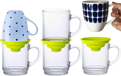 Vista 10 de Apilador de Tazas Organizador de Estante para Armario de Cocina para Organización de Alacena y Despensa - Solución de Almacenamiento Expandible