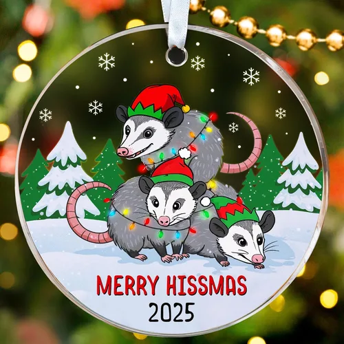 Vista 24 de HEXMOZ Adornos de Oso para Árbol de Navidad - Regalos de Osos para Mujeres, Hombres, Amantes de los Osos - Adorno de Navidad de Osos, Ideas
