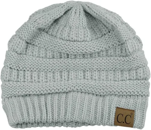 Vista 115 de C.C Trendy Warm Chunky Soft Stretch Cable Knit Beanie
