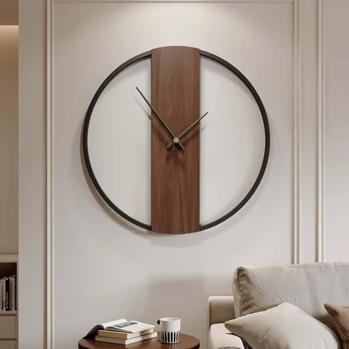 Vista 13 de Cuspin Reloj de pared de 24 pulgadas con engranajes, reloj de metal