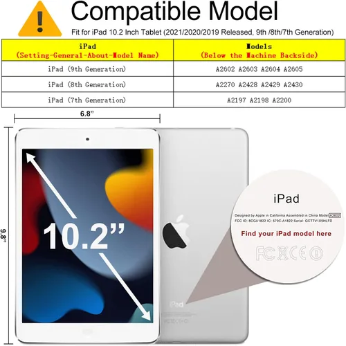 Vista 2 de Paquete de 2: protector de pantalla esmerilado con bloqueo de luz azul para iPad de 10.2 pulgadas