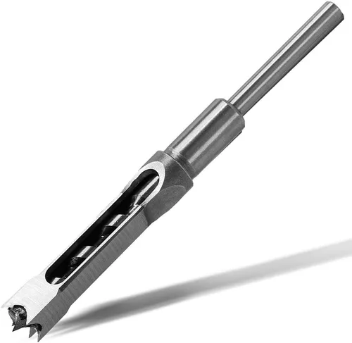 Vista 10 de SaferCCTV Broca de agujero cuadrado, broca de mortaja para carpintería de 1/2 pulgada, herramienta de taladro de mortaja de cincel hueco