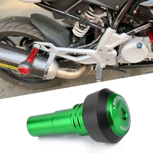 Vista 16 de Accessoires Protección contra caídas Deslizador de escape compatible con KTM DUKE 390, RC390, DUKE250, DUKE200, ADV 390, DUKE 390 250 200 (negro)