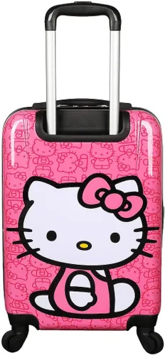 Vista 3 de Bioworld Hello Kitty Sentado Personaje Rosa 20" Adulto ABS Equipaje