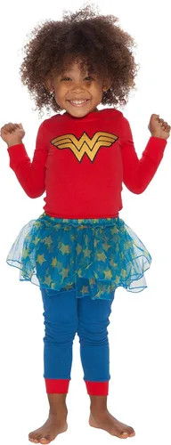 Vista 2 de INTIMO Conjunto de pijama de tutú para niña de Wonder Woman