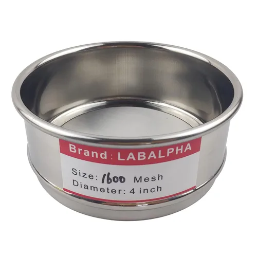 Vista 13 de LABALPHA Bandeja para tamices de laboratorio con tapa, 4'' de diámetro, acero inoxidable 304