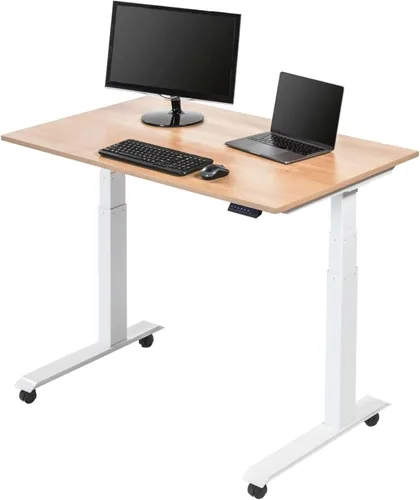 Vista 15 de Stand Up Desk Store Escritorio eléctrico de altura ajustable con memoria programable (marco negro/parte superior negra mate, 48 pulgadas de ancho)