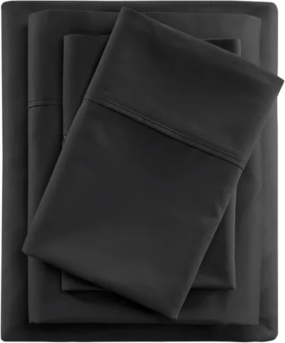 Vista 12 de Beautyrest BR - Juego de sábanas de mezcla de algodón refrescante de 600 hilos con bolsillo profundo de 16 pulgadas, para todas las estaciones, Gris