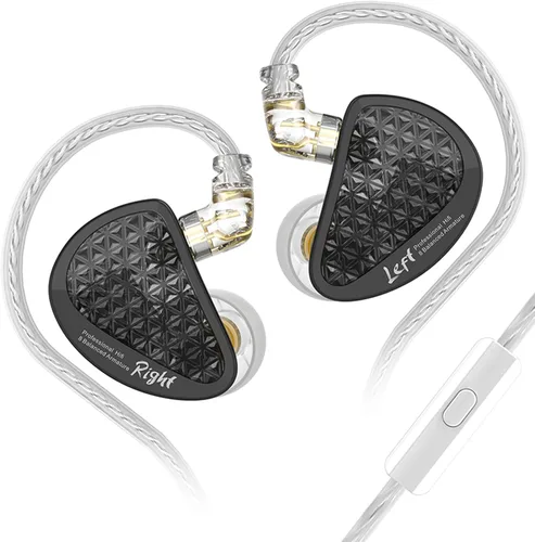 Vista 16 de CCA KZ AS16 PRO - Auriculares con monitor de oído, 16BA, controladores de armadura equilibrada, HiFi IEM, auriculares de alta claridad