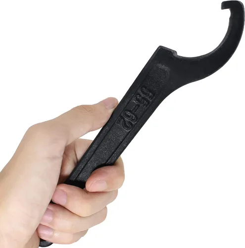 Vista 11 de Llave de llave de gancho en C, herramienta de ajuste negra de acero al carbono para tuerca de portabrocas de 22-26mm Adjustment Hook Wrench Tool
