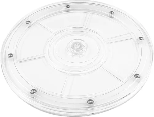 Vista 11 de Jersvims - Juego de 2 platos giratorios de acrílico de 4 pulgadas, organizador giratorio negro para cocina, despensa, gabinete, escritorio