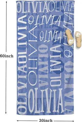 Vista 4 de Toalla de playa, toallas de playa personalizadas para niños, toallas de playa para adultos y niños, microfibra de secado rápido, sin arena