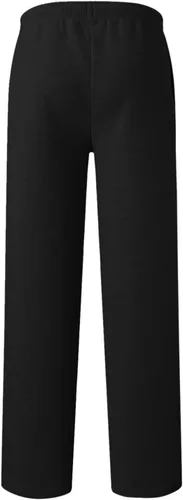 Vista 4 de UOCUFY Pantalones deportivos de pierna ancha para mujer, holgados, de pierna recta, con bolsillos, cintura alta, acampanados, de forro polar