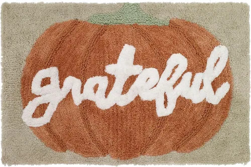 Vista 6 de Avanti Linens - Cortina de ducha de tela, decoración de baño inspirada en otoño (colección Grateful Patch)