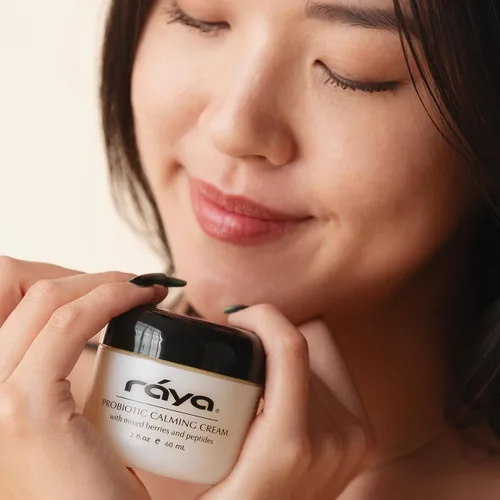 Vista 3 de Raya Crema calmante probiótica (309) Crema facial hidratante, antienvejecimiento y calmante para pieles sensibles, irritadas y maduras Alivia