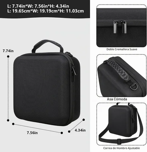 Vista 4 de Funda de transporte para cámara réflex digital Canon EOS Rebel T7 Negro