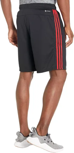 Vista 2 de adidas Pantalones cortos de entrenamiento de piqué de 3 rayas para hombre