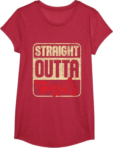 Vista 60 de Straight Outta Amígdalas - Camiseta de recuperación de cirugía de eliminación de amígdalas Asphalt Grey