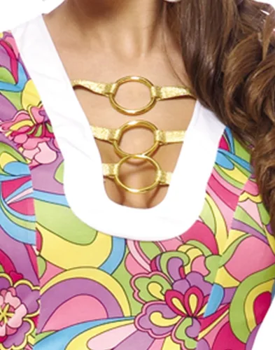 Vista 4 de Disfraz de Costume Culture de Chica Groovy para mujer