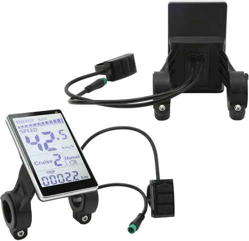 Vista 8 de KUIDAMOS Panel de control LCD eléctrico, pantalla de panel LCD M5 de 5 pines 24 V 36 V 48 V 60 V Panel de medidor LCD eléctrico universal, apertura