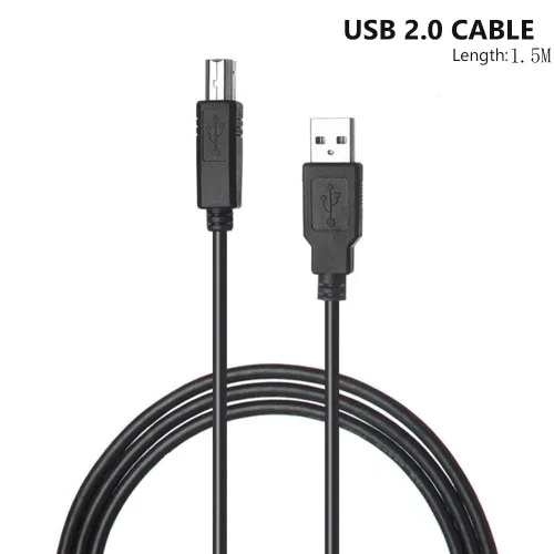 Vista 3 de WEARE Cable USB 2.0 B compatible con M-Audio Keystation Mini 32 49 61 MK3, Oxygen 25 49 61 IV, CTRL49, Native Instruments Maschine Mikro Mk3
